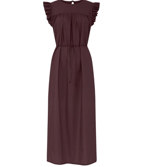 FRAU STOCKHOLM SL LONG DRESS RED MAHOGANY